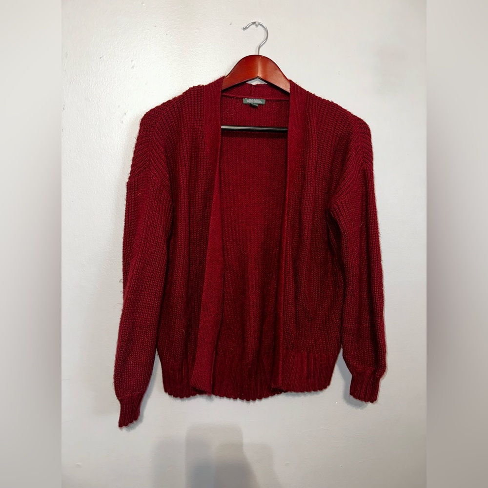 Burgundy Cardigan